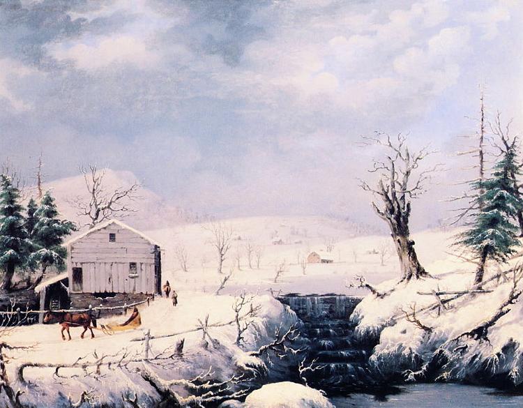 George Henry Durrie Winter in New England